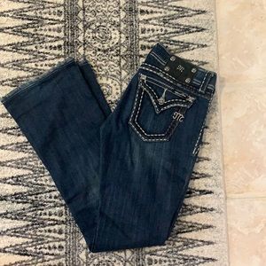 Miss Me low rise jeans.